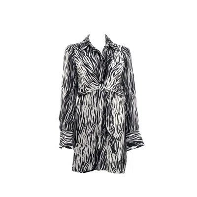 Chiarella Women's Black / White Chic Dress – Zebra Print