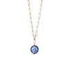 Chiarella Women's Blue / Gold Diamond-cut Murano Blue Necklace In Multi