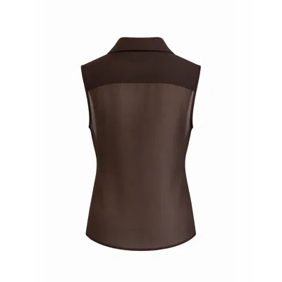 Chiarella Women's Frida Blouse- Brown