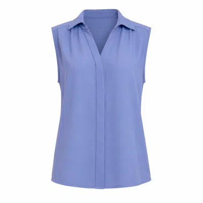 Chiarella Women's Frida Blouse- Sky Blue