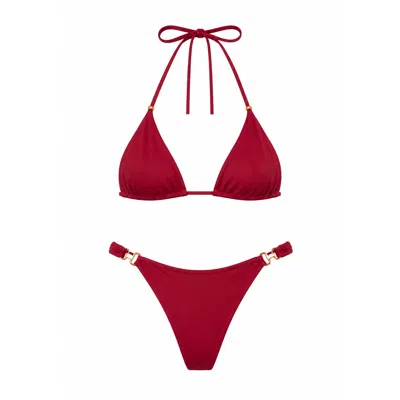 Chiarella Women's Garnet Gold Bikini- Red