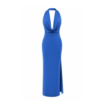 Chiarella Women's Glam Midi Dress – Electric Blue