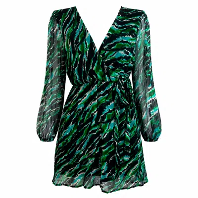 Chiarella Women's Green / Black Ade Dress -  Green & Black In Multi