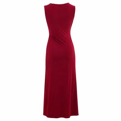 Chiarella Women's Isa Sleeveles Dress- Dark Red