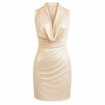 Chiarella Women's Lujuria Mini Dress- White Shimmer