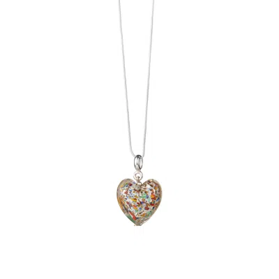 Chiarella Women's Murano Heart Magic Necklace- Multicolor In Gray