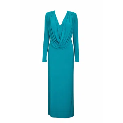 Chiarella Women's Muse Long Sleeve Dress- Jade Green