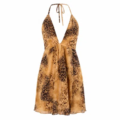 Chiarella Women's Neutrals Annia Dress - Beige Multi