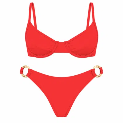 Chiarella Women's Pasion Bikini- Red