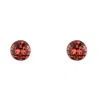 Chiarella Women's Pink / Silver Euphoria Pink Mini Earrings In Red