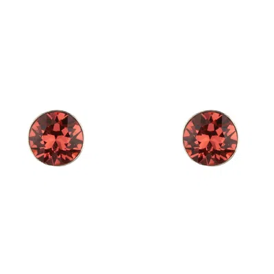 Chiarella Women's Pink / Silver Euphoria Pink Mini Earrings In Red