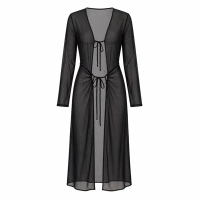 Chiarella Women's Sirena Cape Beach Cover-up – Black