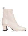 Chiarini Bologna Woman Ankle Boots Ivory Size 11 Leather