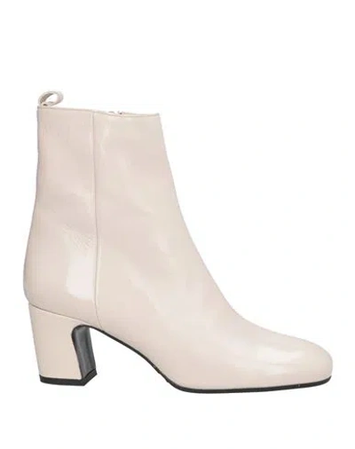 Chiarini Bologna Woman Ankle Boots Ivory Size 11 Leather