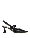 Chiarini Bologna Woman Pumps Black Size 8 Leather In Black