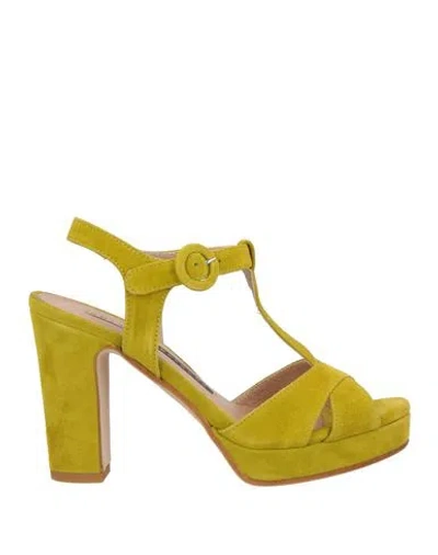 Chiarini Bologna Woman Sandals Lime Green Size 6 Leather