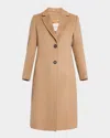 Chiarulli Perseide Classic Single-breasted Coat In Camel