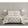CHIC CHIC BREANA MEDALLION PRINT 7-PIECE QUILTED COMFORTER SET