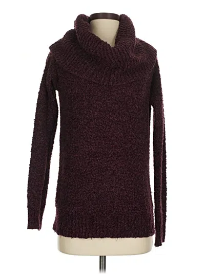 Pre-owned Chic By Jacob Turtleneck Sweater In Burgundy