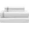 Chic Chantria Chandreah Sheet Set In White/taupe