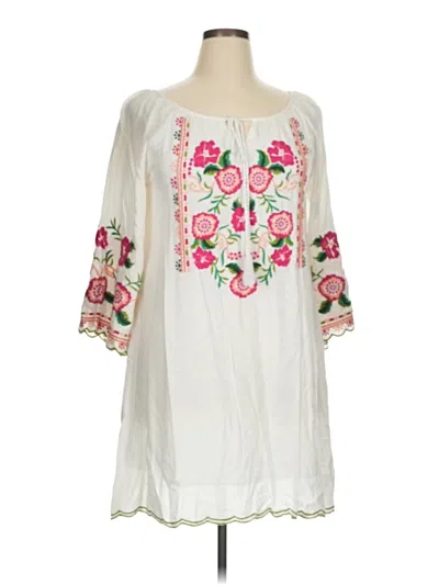 Pre-owned Chic Connection Kimono In White