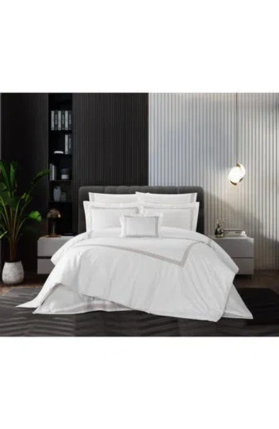 Chic Crete Hotel Inspired Design 8-piece Comforter Set In Beige