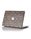 Chic Geeks Animal 15" Macbook Pro With Touchbar Case (model Numbers A1707 & A1990) In Brown Snakeskin