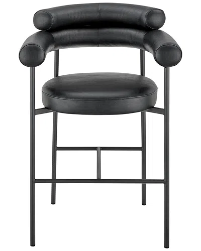 Chic Home Art Deco Bar Stool In Black