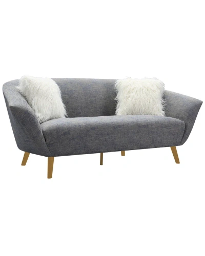 Chic Home Chateau Blue Sofa In Gray