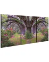 CHIC HOME CHIC HOME DESIGN LAVENDER CHERRY 3PC SET WRAPPED CANVAS WALL ART