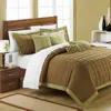 Chic Home Design Reynold Aqua Queen 12-piece Bed In A Bag Comforter Set In Green