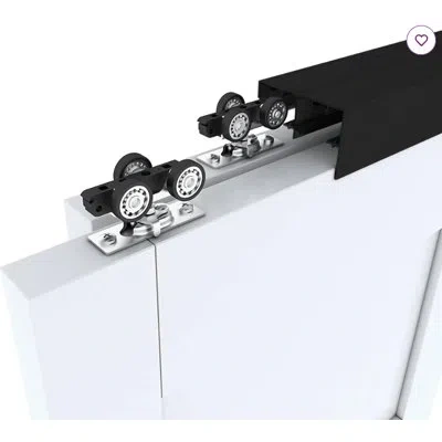 Chic Mode Aluminum Double Door Barn Door Hardware Kit