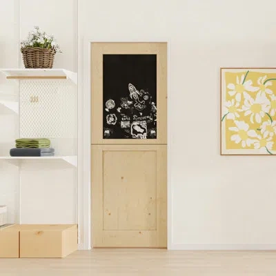 Chic Mode Blackboard Interior Dutch Door Easy-to-clean Surface Without Hardware Included In Brown