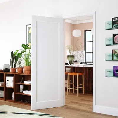 Chic Mode Interior Pantry French Doors - 1-lite Standard Door Slab Prefinished Solid Core Doors (without Handl