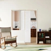 Chic Mode Interior Pocket Doors - Half Panel Louver Design Standard Door Slab Prefinished Solid Core Doors Wit In White