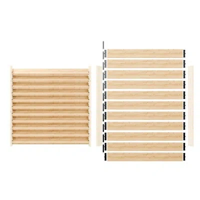 Chic Mode Louvers Hardware Set For Blinds And Shutters, Complete Kit For  Only 11 Boards, Stainless Steel E-co In Brown