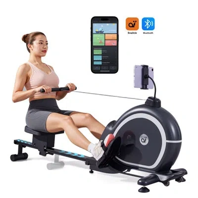 Chic Mode Snailcle M2 Rowing Machine For Home Use, 300lb Capacity, 70.2" Aluminum Rail, Auto Extend & Retract,