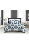 CHIC CHIC MORRIS FLORAL MEDALLION 7-PIECE QUILTED COMFORTER SET