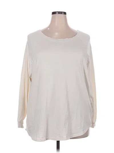 Pre-owned Chic Soul (chicsoul.com) 3/4 Sleeve T-shirt In White