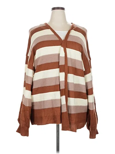 Pre-owned Chic Soul (chicsoul.com) Cardigan Sweater In Brown