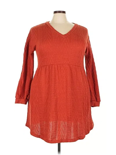 Pre-owned Chic Soul (chicsoul.com) Casual Dress In Red