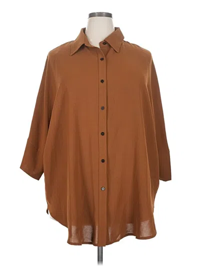 Pre-owned Chic Soul (chicsoul.com) Poncho In Brown