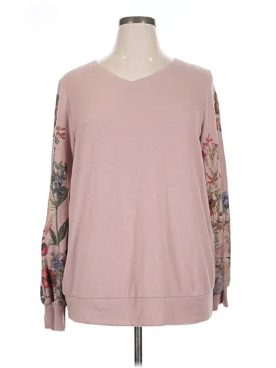 Pre-owned Chic Soul (chicsoul.com) Pullover Sweater In Pink