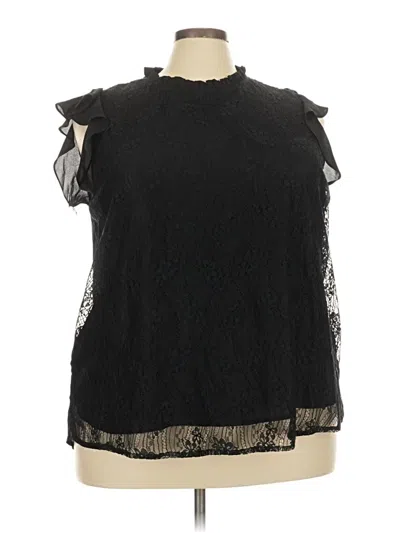 Pre-owned Chic Soul (chicsoul.com) Sleeveless Blouse In Black
