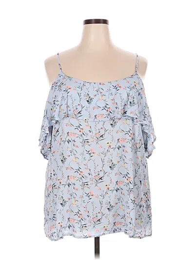 Pre-owned Chic Soul (chicsoul.com) Sleeveless Blouse In Blue