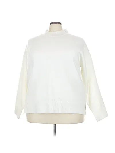 Pre-owned Chic Soul (chicsoul.com) Turtleneck Sweater In White