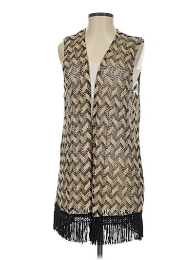 Pre-owned Chic Sweater Vest In Brown