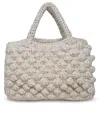 CHICA CHICA AVRIL WHITE FABRIC SHOPPING BAG