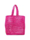 Chica Naxos Straw Handbag In Purple