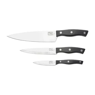 Chicago Cutlery Ellsworth 3-pc. Knife Set In Black